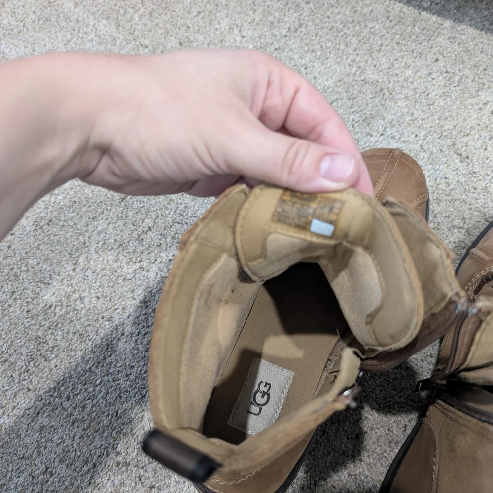 UGG Brown Lace-Up Boots - Picture 4 of 7